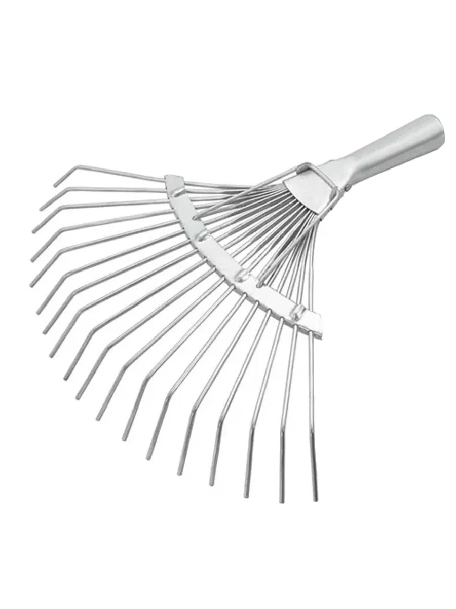 фото Грабли веерные, пластина оцинкованные 18 зубьев