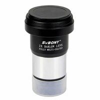 Телескоп SVBONY 1, 25 дюйма 2X линзы, 2X Barlow Lens