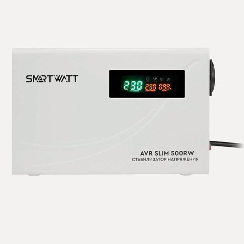 Изображение товара Стабилизатор напряжения SmartWatt AVR SLIM 500RW настенный