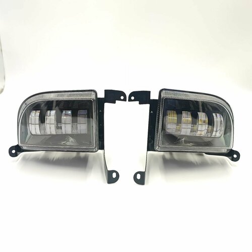 фото Led птф противотуманные светодиодные фары для chevrolet lacetti (шевроле лачетти), стг, белый свет 6000k, с регулировкой ledplaza