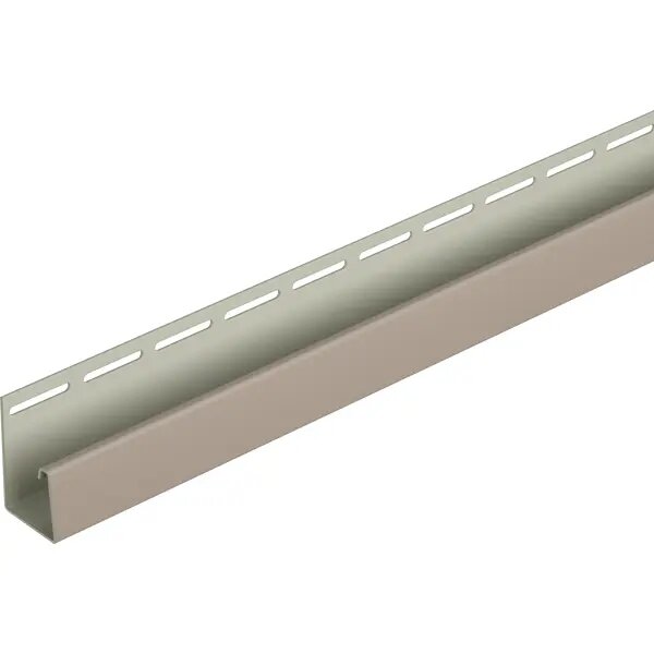 J-профиль для фасадных панелей Dacha 3 м цвет бежевый