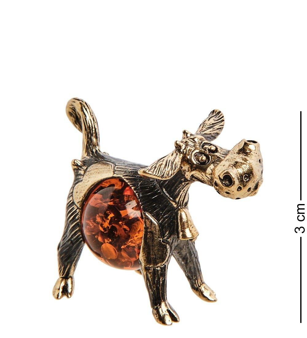 Фигурка Веселая коровушка (янтарь)