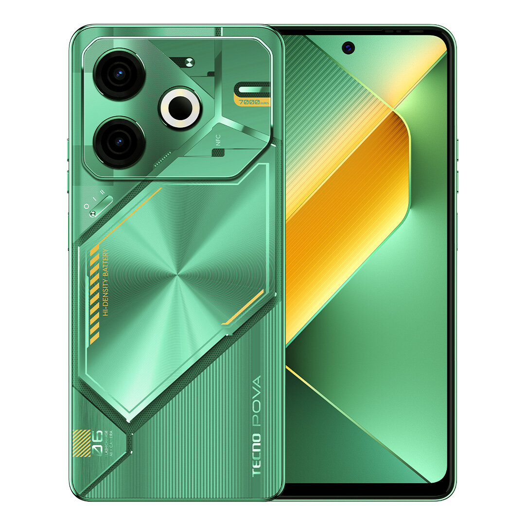 Обзор: Смартфон TECNO POVA 6 Neo 8/128 ГБ, Green