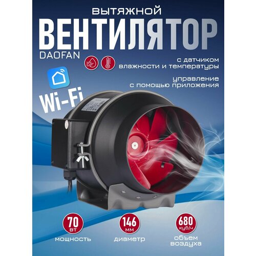 Вытяжной вентилятор 150 с WiFi контроллером для умного дома 21900₽