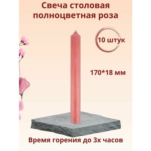 Свеча столовая/хозяйственная полноцветная 