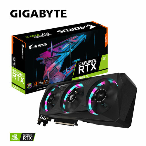 Видеокарта Gigabyte GeForce RTX 3060 Ti 8 ГБ (AORUS 3060 Ti ELITE 8 ГБ)