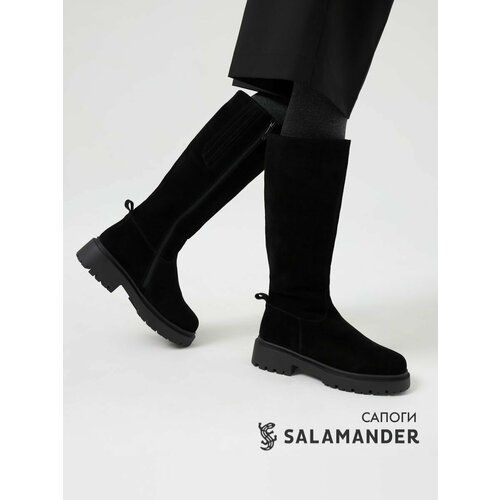 фото Сапоги salamander, полнота 4 (ru)/ на узкую и среднюю стопу, размер 36, черный