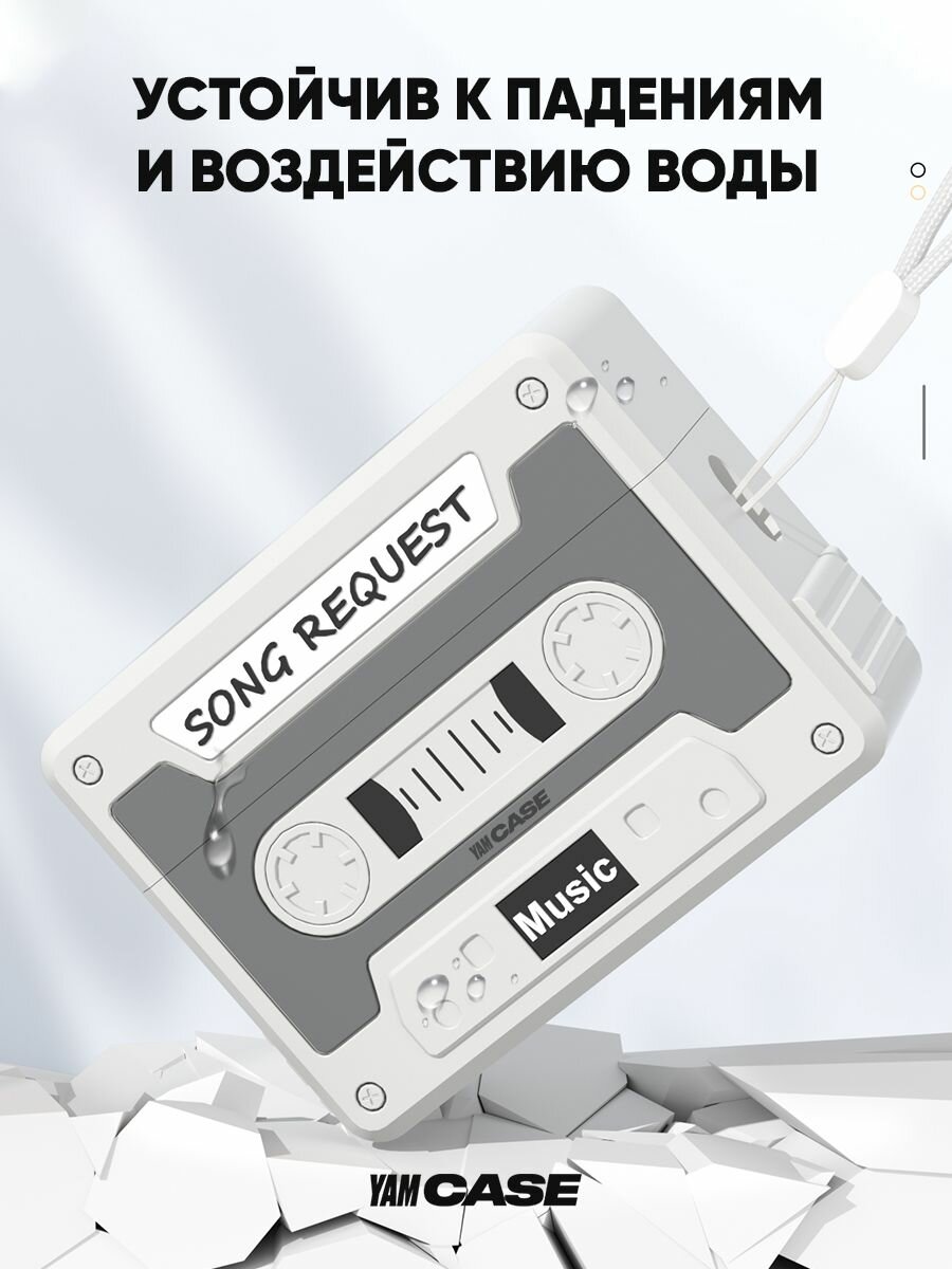 Чехол для наушников Apple AirPods Pro, Pro 2 силиконовый c карабином — фото 1