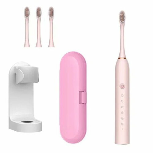 Xiaomi электрическая зубная щетка 6 режимов 4 heads pink 1123₽