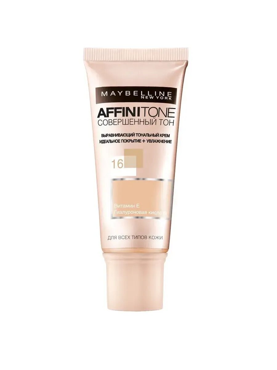 Maybelline New York Тональный крем для лица Affinitone №16 Ванильно-розовый, 30 мл