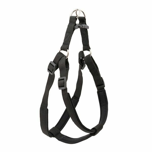 Шлейка для собак Дарэлл "Евро", быстросъемная с мягким подкладом, размер S, обхват шеи 51-55 см, груди 53-61 см, черная