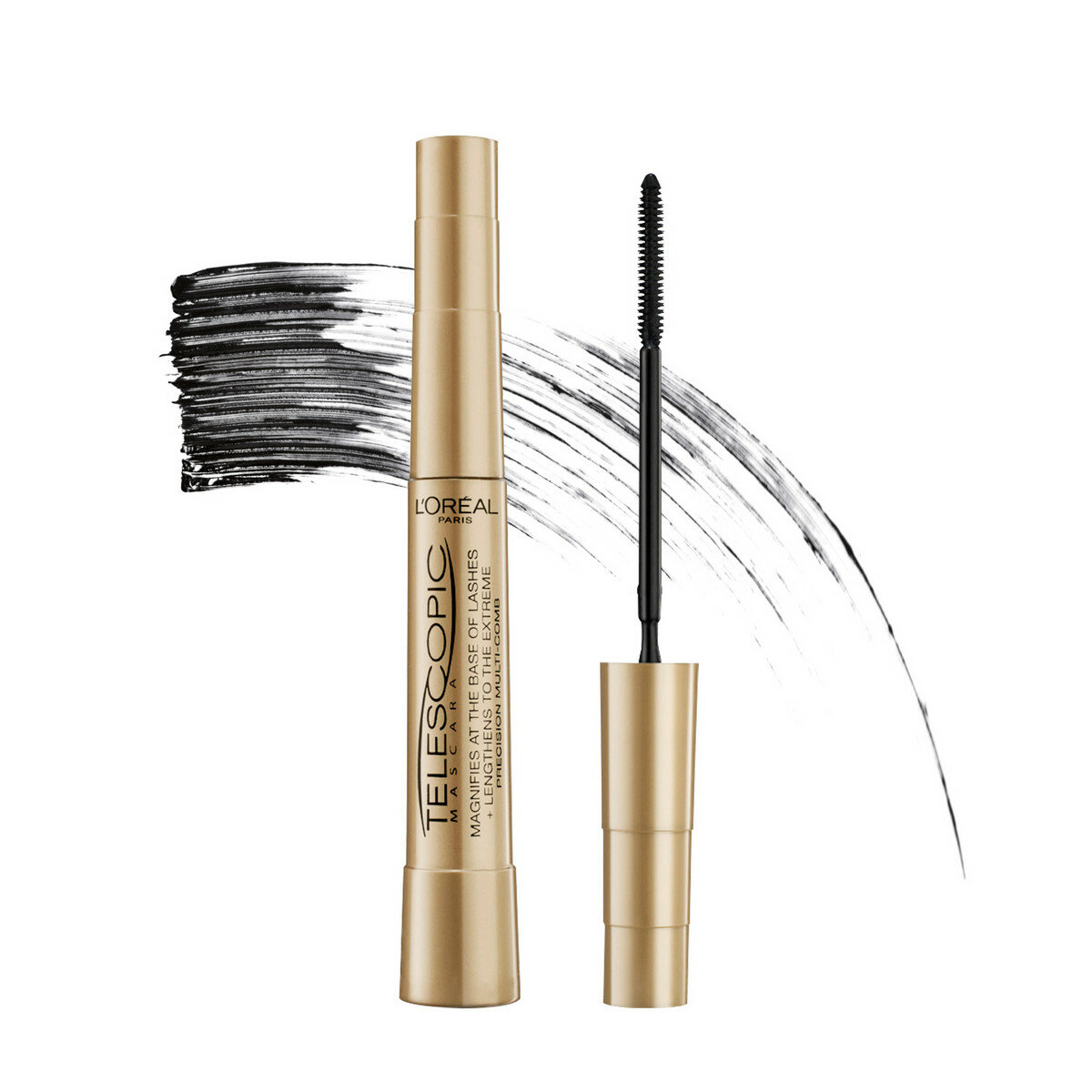 L'Oreal Paris Тушь для ресниц TELESCOPIC для удлинения и разделения, черная, 8 мл — фото 1