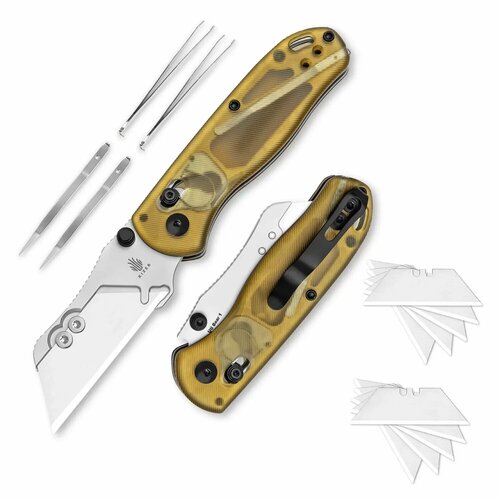 Складной нож Kizer Drop Bear Utility, сталь SK5, рукоять Ultem