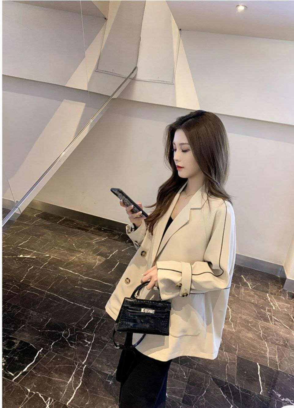 Плащ-дождевик Плащ, размер L, бежевый — фото 1