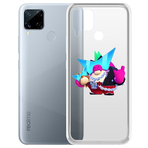 фото Чехол-накладка clear case brawl stars-плохиш базз для realme c15 krutoff group