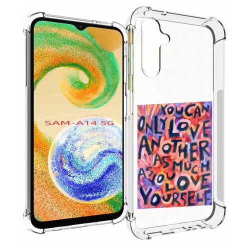 чехол mypads ты можешь только любить для samsung galaxy s23 plus задняя панель накладка бампер Чехол MyPads ты-можешь-только-любить для Samsung Galaxy A14 4G/ 5G задняя-панель-накладка-бампер