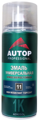 Autop Professional Эмаль алкидная универсальная высокоукрывистая 11, белый глянцевый, аэрозоль 520 .