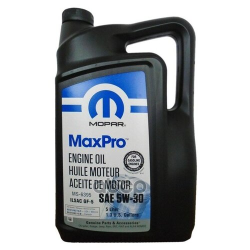 CHRYSLER Масло Моторное Минеральное Mopar Maxpro 5w30 Api Sn Plus, Ilsac Gf-5 5л