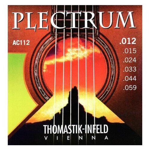 Набор струн Thomastik-Infeld Plectrum AC112, 1 уп. струны для акустической гитары thomastik ac113 plectrum 013 061