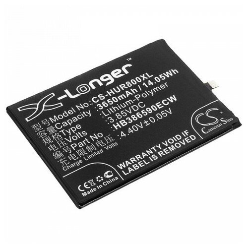 Аккумулятор CameronSino CS-HUR800XL для смартфона Huawei Honor 8X, Honor 8X Dual SIM, JSN-LX3, JSN-L23, JSN-LX2, JSN-L22, JSN-LX1, JSN-L21, JSN-AL00 (HB386590ECW) аккумуляторная батарея для huawei honor 8x hb386590ecw