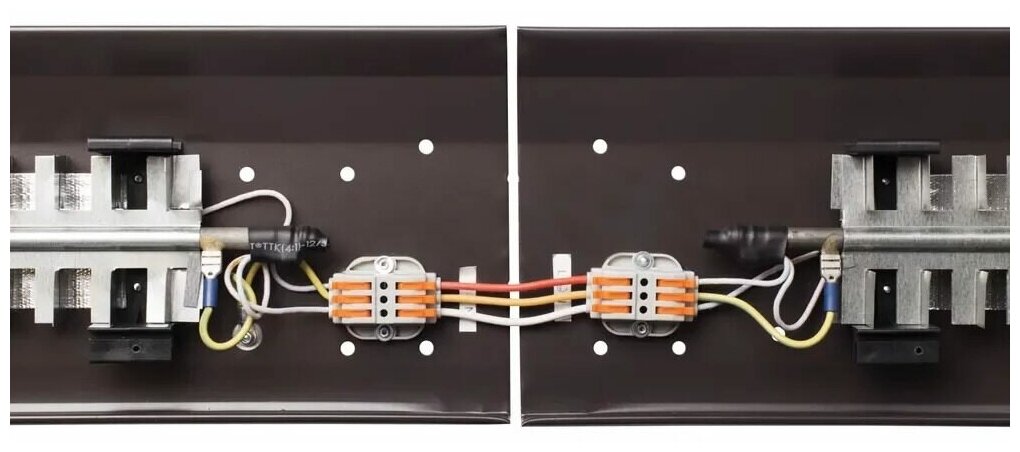 Теплый плинтус электрический Mr.Tektum Modul 300Вт 1,1м темно-коричневый - фотография № 9