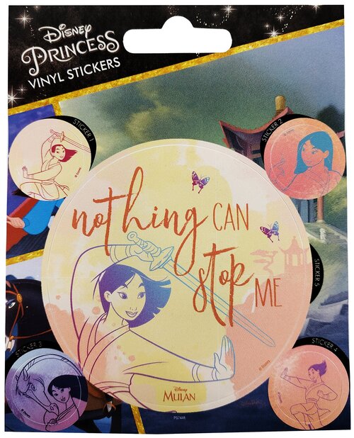 Наклейки Mulan (Nothing Can Stop Me) Vinyl Sticker Pack 5шт PS7446