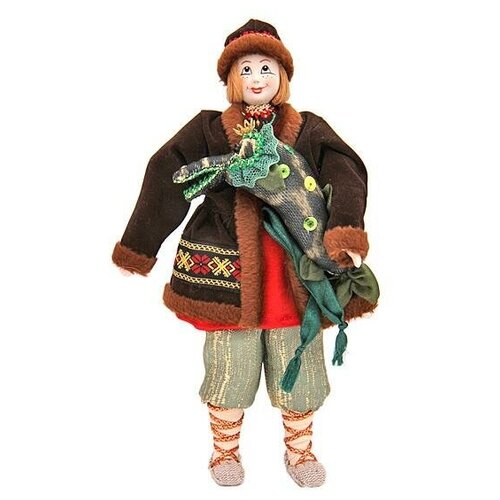 Кукла фарфоровая коллекционная Емеля и щука