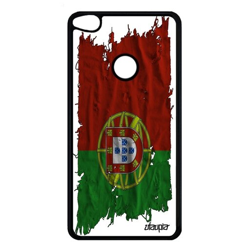 фото Дизайнерский чехол для мобильного // huawei p9 lite 2017 // "флаг португалии на ткани" патриот стиль, utaupia, белый