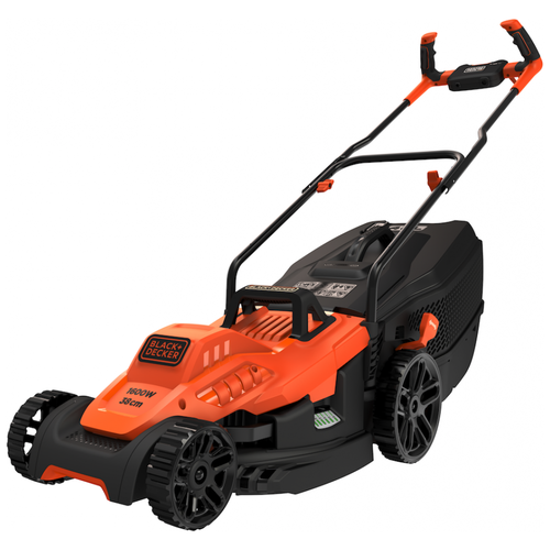 Электрическая газонокосилка BLACK+DECKER BEMW471BH, 1600 Вт, 38 см