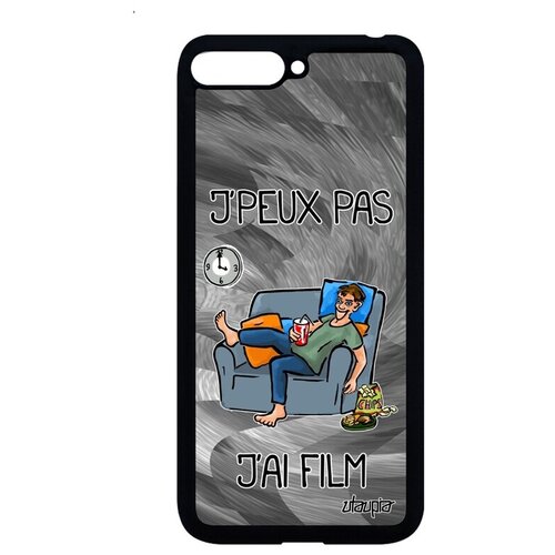 фото Защитный чехол на телефон // huawei y6 2018 // "не могу - у меня фильм!" картинка юмор, utaupia, серый