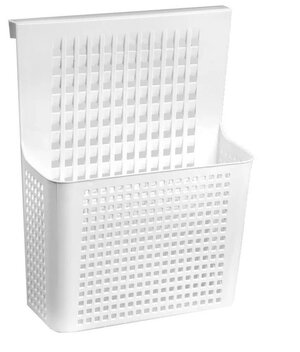 Навесной контейнер Лофт, набор 2 шт / органайзер для хранения / корзина навесная на дверцу, цвет белый
