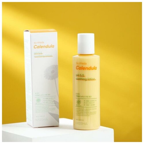 Успокаивающий лосьон с календулой MISSHA Su:Nhada Calendula pH Balancing  & Soothing Lotion 145ml