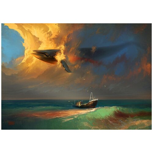 Интерьерный постер на стену картина для интерьера в подарок плакат 