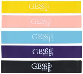 Набор резинок для фитнеса 5 шт. GESS GESS-092 35.5 х 5 см