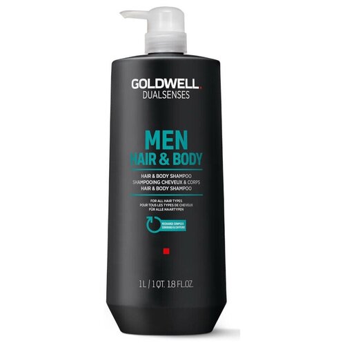 Goldwell шампунь Dualsenses For Men Hair&Body, 1000 мл пена шампунь для волос и тела bonwelly foam shampoo for hair and body magic care 300 мл