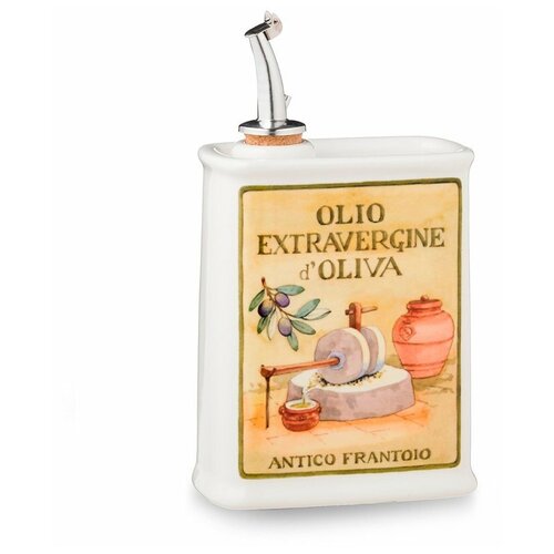 Бутылка для масла квадратная Oliere del Casale 250 мл, материал керамика, Nuova Cer, 9502-ODC
