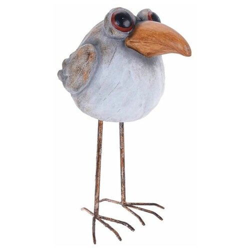 Садовая фигура птичка ЛУ полистоун металл 47 см Koopman International 095750040 7194₽