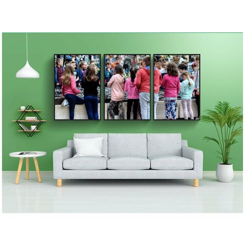 фото Набор модулных постеров для интерьера "коучинг, класс, молодежь" 60x90 см. в тубусе, без рамки lotsprints