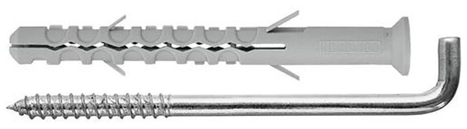 Дюбель с Г-крюком с длинной распорной зоной 8х100 мм