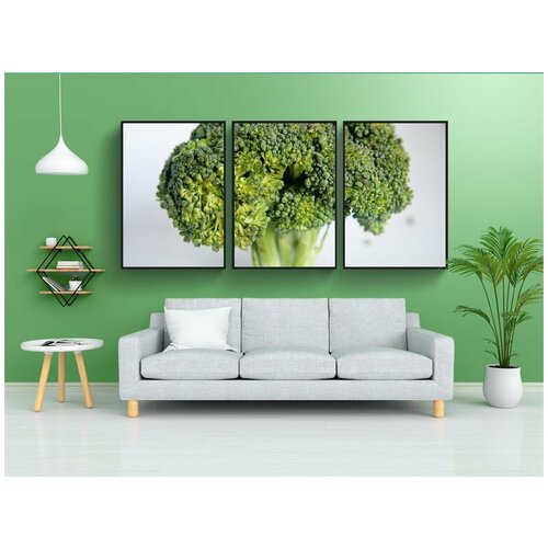 фото Набор модулных постеров для интерьера "брокколи, овощи, здоровый" 60x90 см. в тубусе, без рамки lotsprints