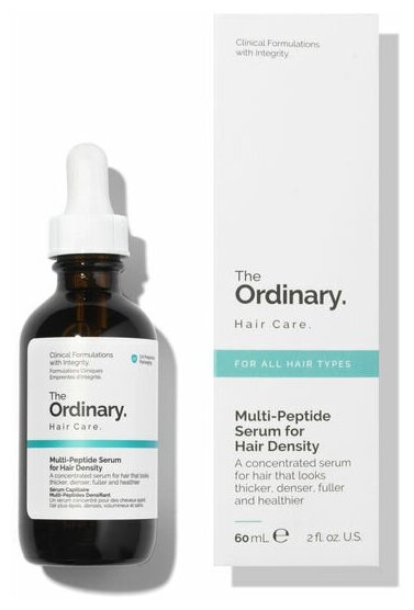 The Ordinary Мультипептидная сыворотка для густоты волос Multi-Peptide Serum for Hair Density, 150 г, 60 мл, бутылка