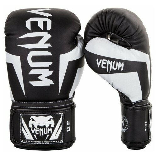 Перчатки боксерские Venum Elite Black/White 10 унций детские боксерские перчатки venum ykz21 black white 4 унции