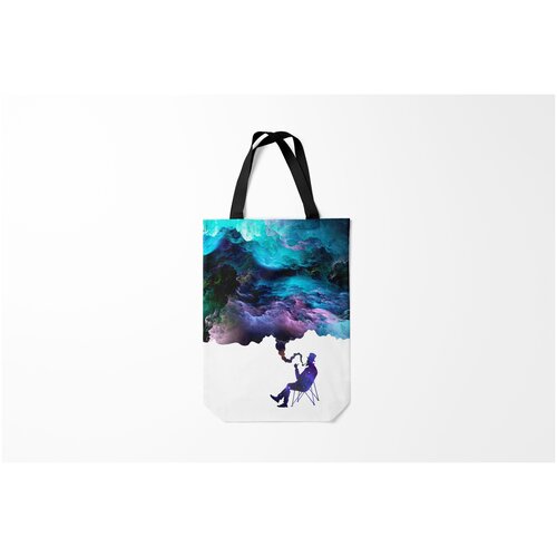 фото Сумка-шоппер / 31х42 см / популярные иллюстрации / астрономия космос smoky dreams burnettie
