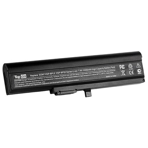 фото Аккумуляторная батарея усиленная topon для ноутбука samsung vgp-bps5 7.4v (6600mah)