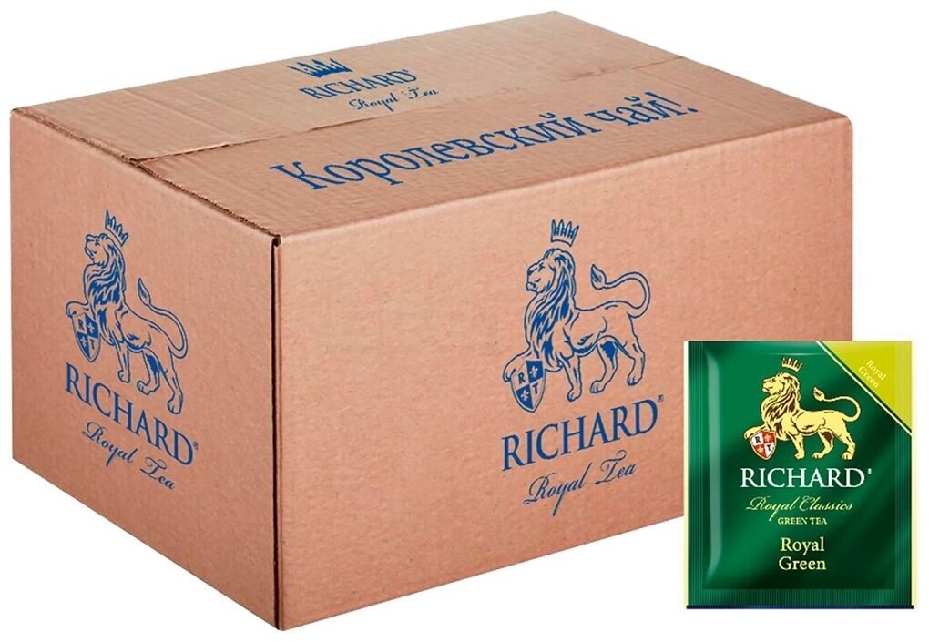 Чай Richard "Royal Green", зеленый листовой, 200 пакетиков по 2 гр