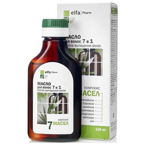 Elfa Pharm Масло для волос 7 Масел 7 в 1 против выпадения волос, 100 мл