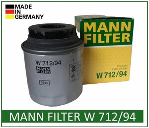 2x Original MANN Ölfilter Anschraubölfilter für Audi Seat Skoda VW // W  712/94 