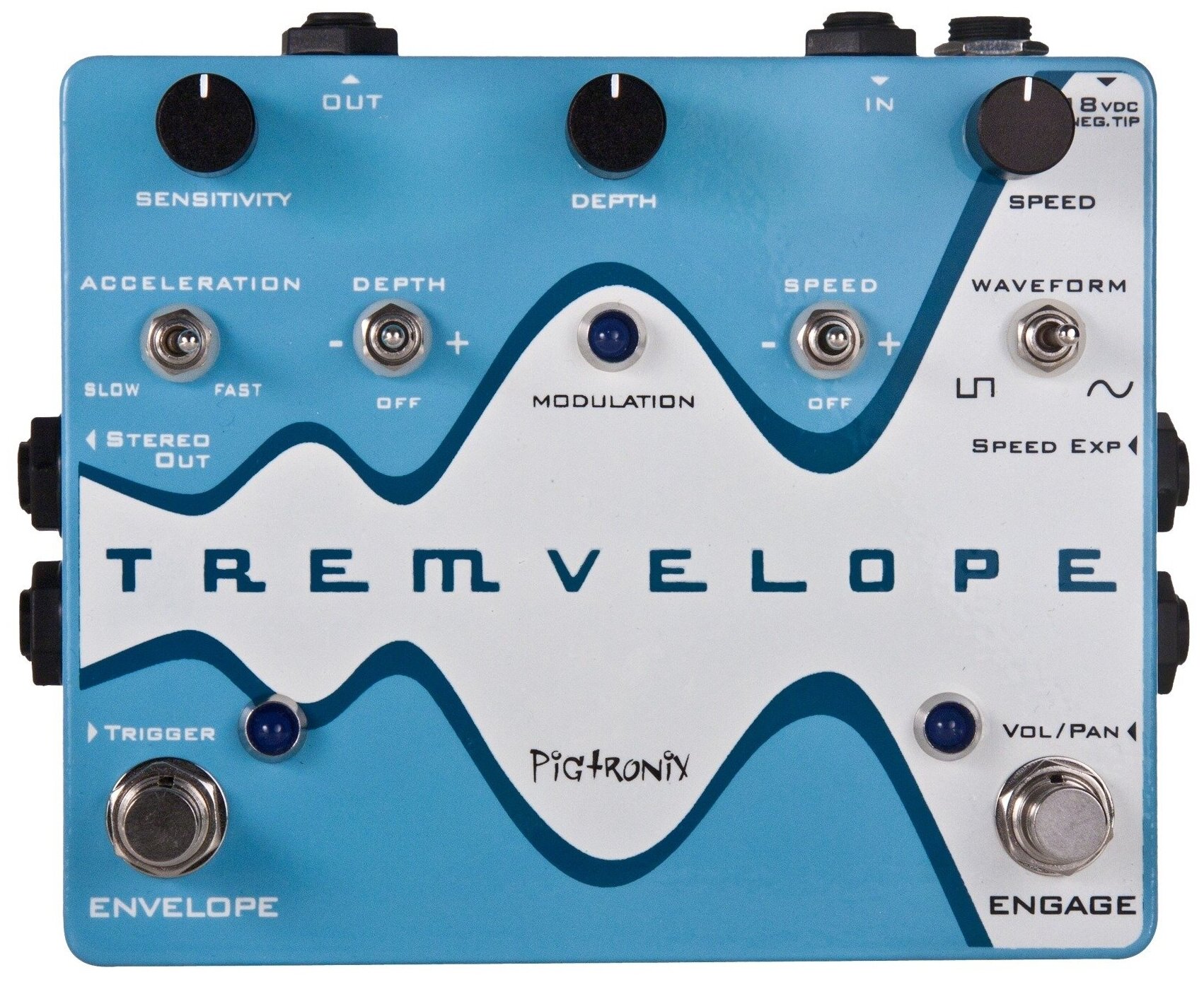 Гитарная педаль эффектов/ примочка Pigtronix EMT Tremvelope Envelope Modulated Tremolo