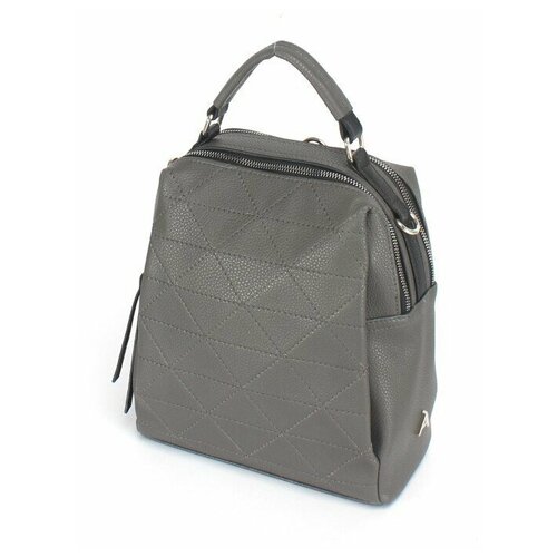 фото Рюкзак женcкий искусственная кожа adelia, серый флотер аделия