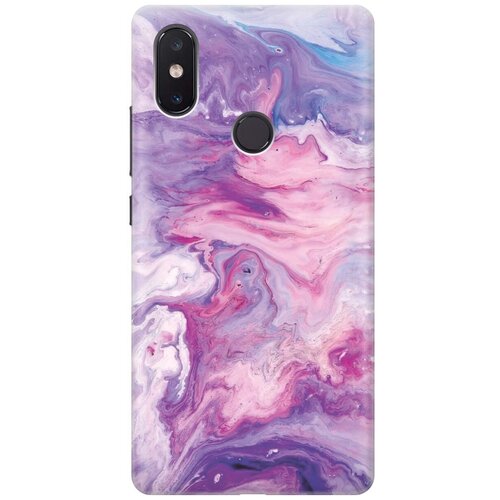фото Силиконовый чехол на xiaomi mi 8 se / сяоми ми 8 се с принтом "purple marble" gosso